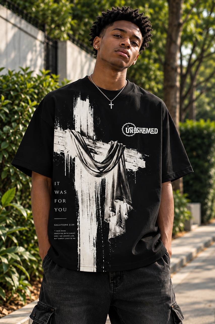 Man in the black It Was For You tee