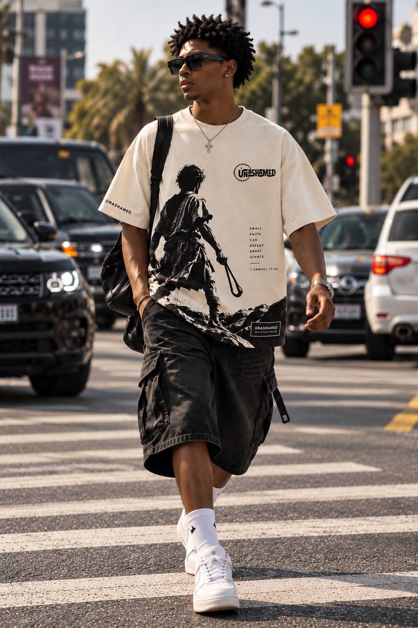 Man in the cream Different on Purpose tee